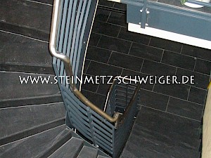 Innentreppe aus Schiefer